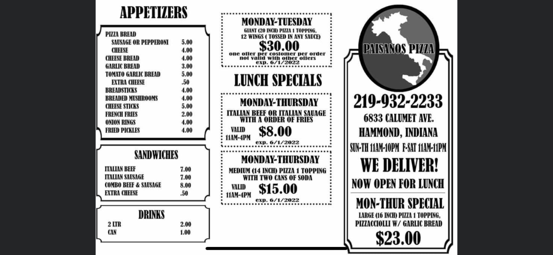 Paisano's Pizza